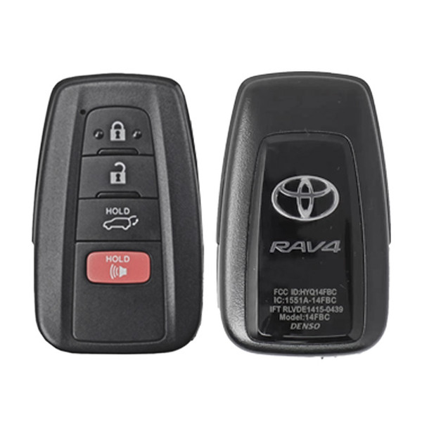 Toyota RAV4 4 Button Proximity Smart Key for US Production HYQ14FBC, 8990H-0R030, 315 MHz - Refurbished, Grade A