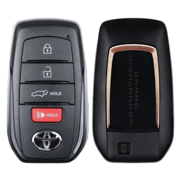Toyota 4 Button Proximity Smart Key With Copper Trim HYQ14FBX, 8990H-0E340, 315 MHz - New, OEM