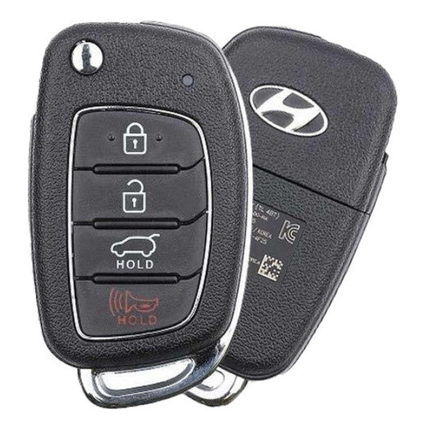 Canadian Version - Hyundai 4 Button Remote Flip Key TQ8-RKE-4F25, 95430-D3000, 433 MHz - New, OEM