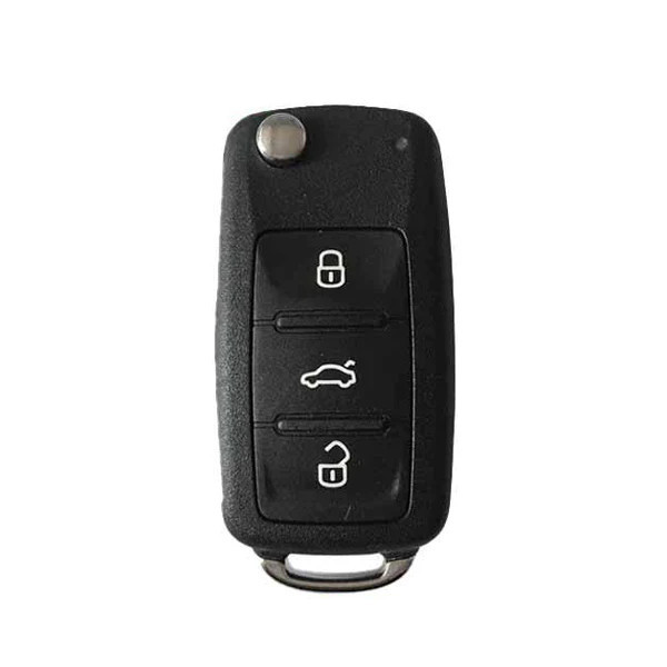 Keyless2Go Volkswagen 4 Button Proximity Remote Flip Key NBGFS93N, 5K0837202EC, 315 MHz - Premium Aftermarket