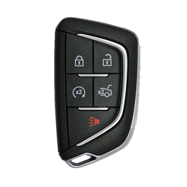 Cadillac 5 Button Smart Key YGOG20TB1, 13536990, 433 MHz - Refurbished, Recase