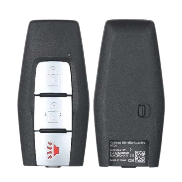 Locksmith Essentials Replacement Mitsubishi 3 Button Smart Key KR5MTXN1, 8637C253, 433 MHz - Aftermarket