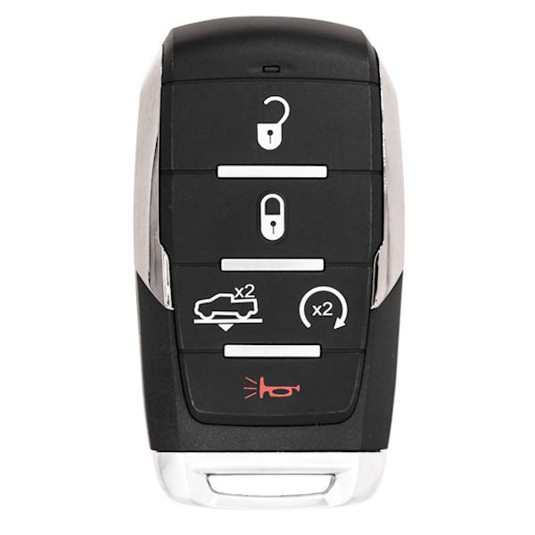 Ram 5 Button Smart Key OHT-4882056, 68291690AD, 68575611AA, 433 MHz - Refurbished, Recase