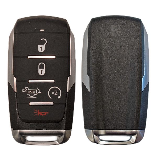 Keyless2Go Replacement Ram 5 Button Proximity Smart Key OHT4882056, 68523814AA, 433 MHz - Premium Aftermarket