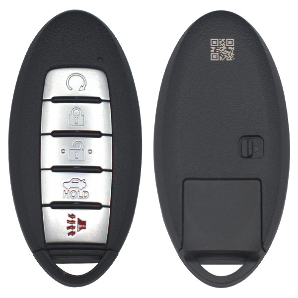 Keyless2Go Replacement Nissan 5 Button Smart Key KR5TXN4, 285E3-6LS5A, 433 MHz - Premium Aftermarket