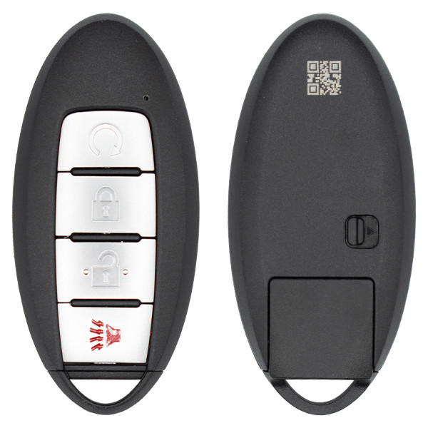 Keyless2Go Replacement Nissan 4 Button Smart Key KR5TXN7, 285E3-9BU5A, 433 MHz - Premium Aftermarket