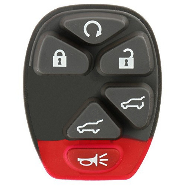 GM 6 Button Replacement Button Pad OUC60221, OUC60270, 22756462 - Aftermarket