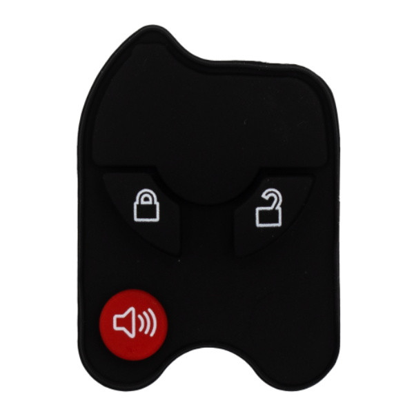 Ford, Lincoln 3 Button Old-Style Remote Head Key Replacement Button Pad OUCD6000022, OUC6000022, CWTWB1U722 - Aftermarket