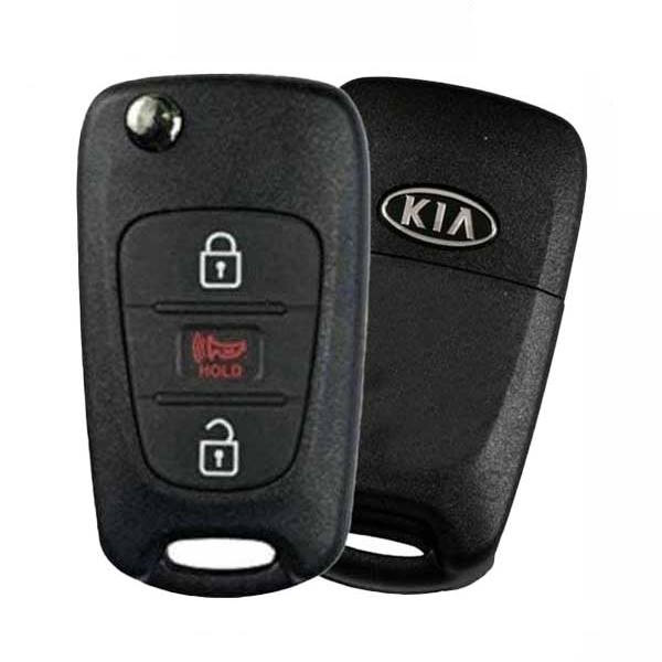 Canadian Version - Kia 3 Button Remote Flip Key NY0SEKSAM11ATX (AM11MY), 95430-2K240, 315 MHz - Refurbished, Grade A