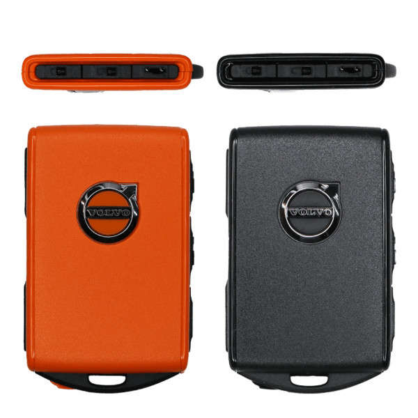 Volvo 4 Button Black &amp; Orange Proximity Smart Keys YGOHUF8423, 32279964, 433 MHz (2-PACK) - New, OEM