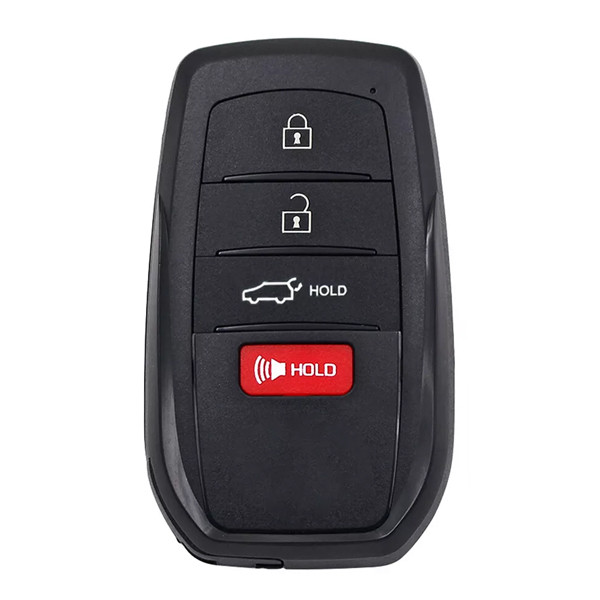 Toyota 4 Button Smart Key Replacement Shell HYQ14FBX , 8990H-48050, 8990H-0C020, Aftermarket
