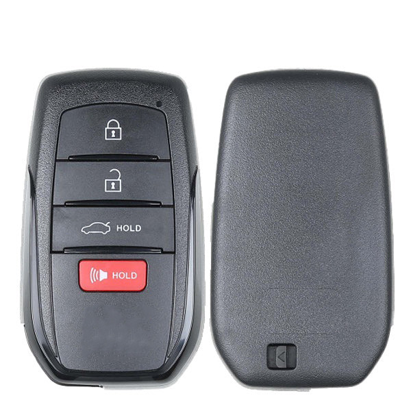 Toyota 4 Button Smart Key Replacement Shell HYQ14FBW, 8990H-12350, 8990H-02470, Aftermarket
