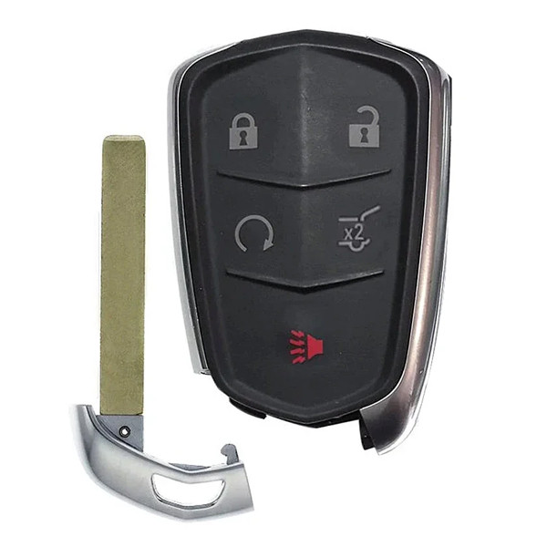 Keyless2Go Cadillac 5 Button Smart Key HYQ2ES 13564995 433 MHz, Premium Aftermarket