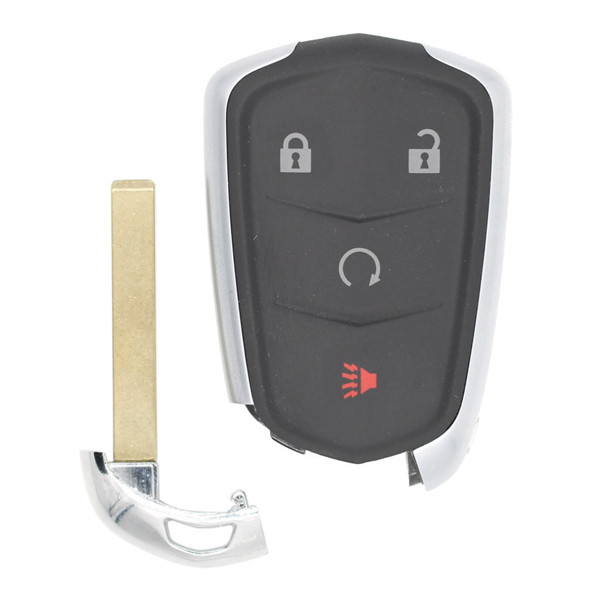 Keyless2Go Cadillac 4 Button Smart Key HYQ2ES 13522872 433 MHz, Premium Aftermarket