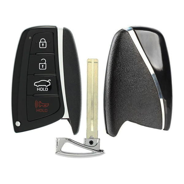 Hyundai 4 Button Smart Key Shell Replacement Case SY5DMFNA433, 95440-3V022, 95440-3N470 - Aftermarket
