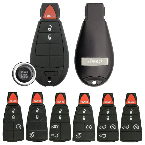 Jeep Fobik Multi Button Options Proximity Smart Key IYZ-C01C, 433 MHz - Refurbished, Grade A