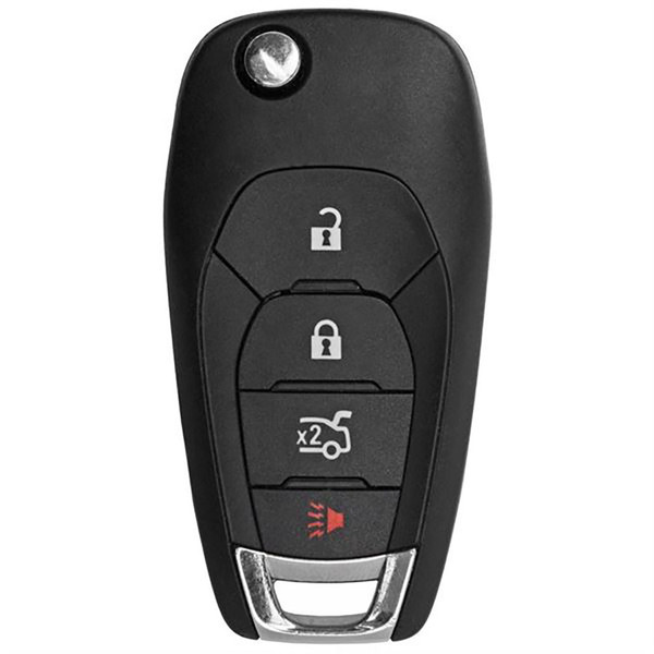 Chevrolet 4 Button Remote Flip Key LXP-T004, 13514135, 433 MHz - Refurbished, Recase