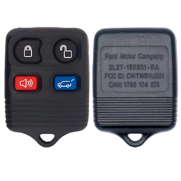 Ford Lincoln Mercury 4 Button Remote CWTWB1U313, CWTWB1U322, 2L2T-15K601-BA, 315 MHz - Refurbished, Grade A