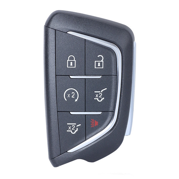 Cadillac 6 Button Smart Key Shell Replacement Case YGOG20TB1 - Aftermarket