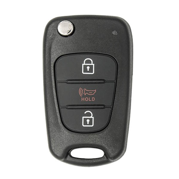 Canadian Version - Kia 3 Button Remote Flip Key NYOSEKSAM11ATX ASSY (SL), 95430-3W710, 315 MHz - New, OEM