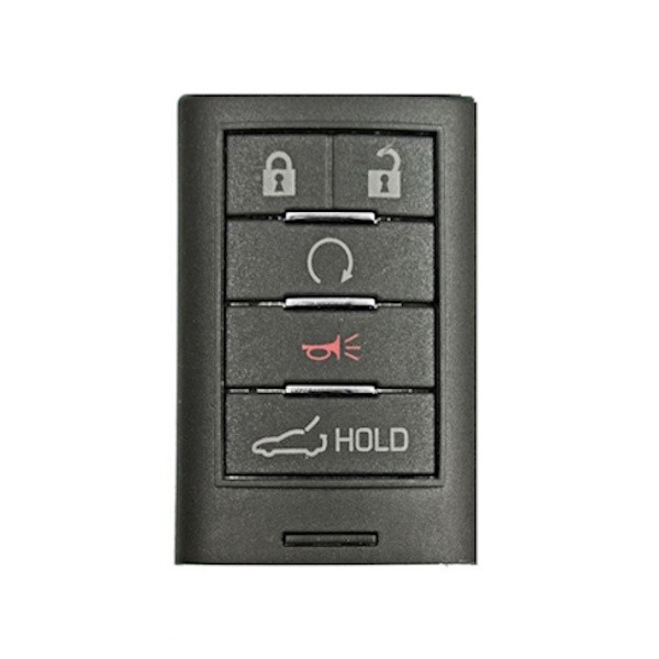 Chevrolet Corvette 5 Button Smart Key Shell Replacement Case NBGGD9C04, 23465951 - Aftermarket