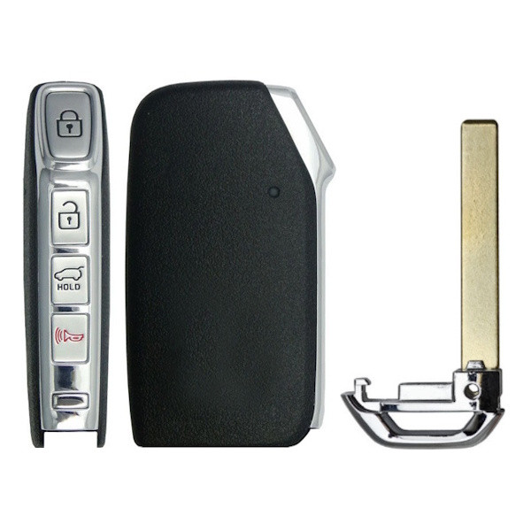 Hyundai, Kia 4 Button Smart Key Replacement Shell for Xhorse PCB, XZKA82EN - Aftermarket