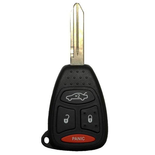 Chrysler/Dodge/Jeep 4 Button Remote Head Key KOBDT04A 05179512AA, 05179512AB, 05179514AA, 05183349AA, 5179512AA, 56038749AG, 56038751AE, 56038751AH, 56038768AG, 68004413AA - Refurbished Recase