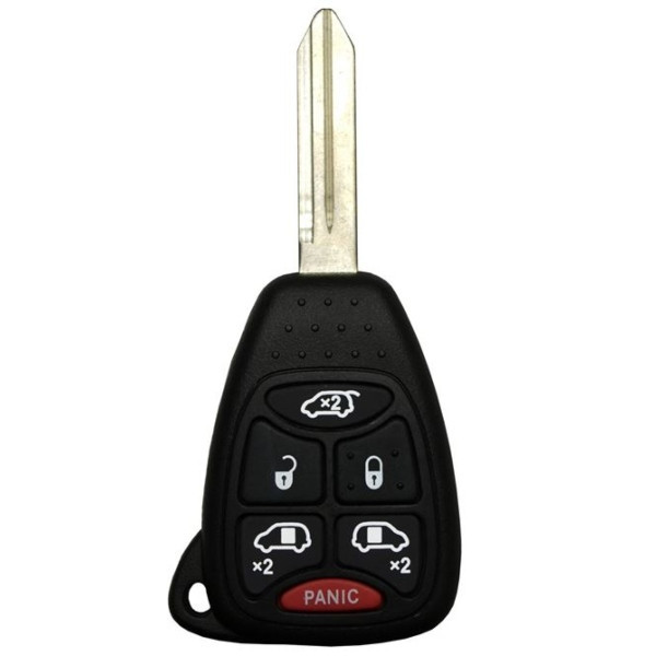 Chrysler, Dodge, Jeep 6 Button Remote Head Key M3N-5WY72XX, 68291093AB, 315 MHz - Refurbished, Recase