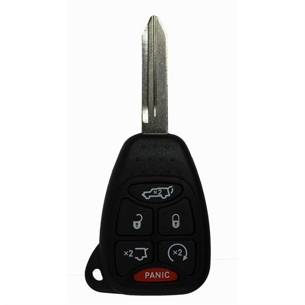 Chrysler, Dodge, Jeep 6 Button Remote Head Key OHT-692427AA, 68003461AA, 315 MHz - Refurbished, Recase