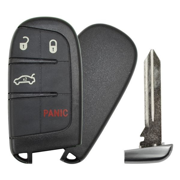 Dodge 4 Button Smart Key M3N-40821302 68051387AH 433 MHz - Refurbished, Recase