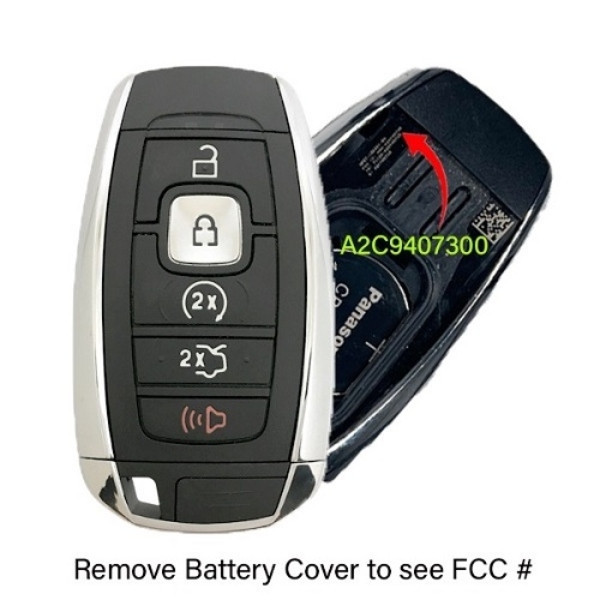 Lincoln 5-Button Smart Key 1-Way M3N-A2C9407300 164-R8156 315 MHz, Refurbished Recase