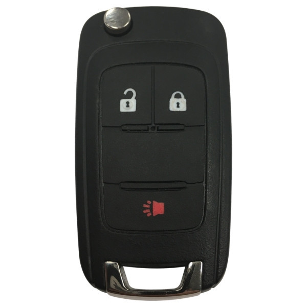 GM 3 Button Remote Head Key HU100 (Z0001-Z6000) KR55WK50073 13579221 - Refurbished, Grade A