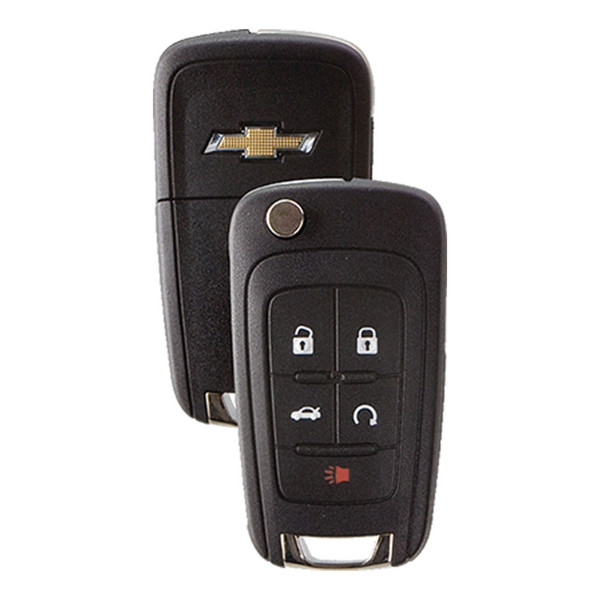 Chevrolet 5 Button Non-Prox Flip Key AVL-B01T2AC, 13574863, 315 MHz - Refurbished, Grade A