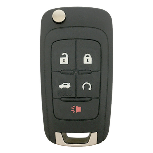 GM 5 Button Remote Flip Key KR55WK50073, 315 MHz - Refurbished, Recase