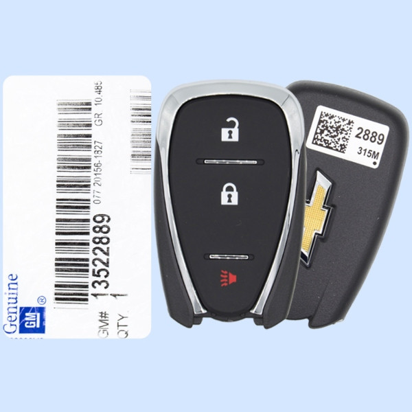 Chevrolet 3-Button Smart Key HYQ4AS 13522889 315 MHz, New OEM