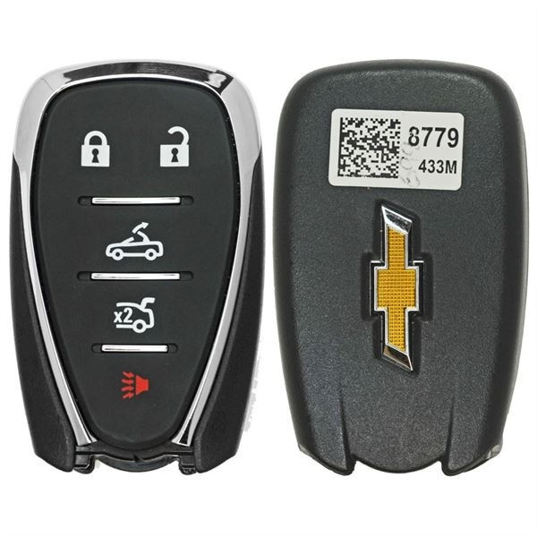Chevrolet 5 Button Smart Key HYQ4EA, 13529654, 433 MHz - Refurbished, Grade A