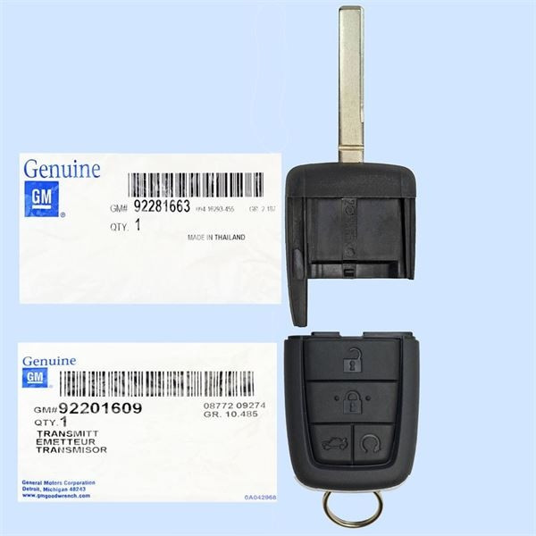 GM 5 Button Remote Head Key OUC6000083 - New OEM