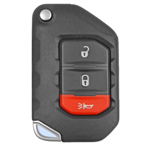 Jeep 3 Button Remote Flip Key OHT1130261, 68416782AA, 433 MHz - Aftermarket (DL)