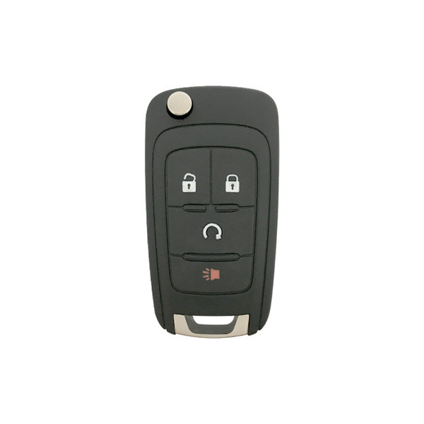 GM 4 Button Flip Key Shell Replacement OHT01060512, AVL-B01T1AC, AVL-B01T1AC, KR55WK50073 - Aftermarket