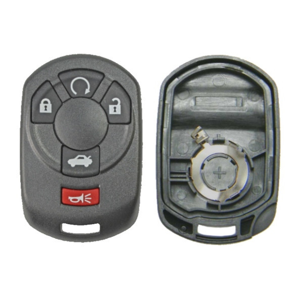 Cadillac 5 Button Remote Case and Pad M3N65981403, 15212383 - Aftermarket
