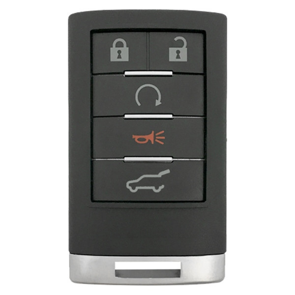 Cadillac 5 Button Remote Case and Pad OUC6000066, OUC6000223, 20998282 - Aftermarket