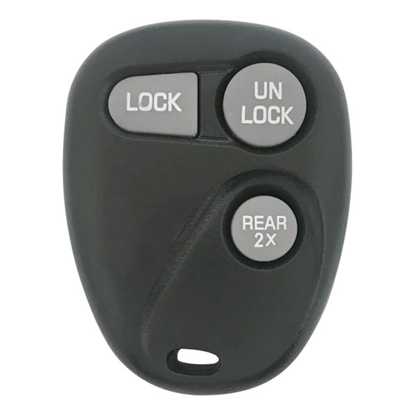 GM 3 Button Remote Case and Pad Replacement Shell with Rear 2x ABO1502T, 16245100-29 - Aftermarket