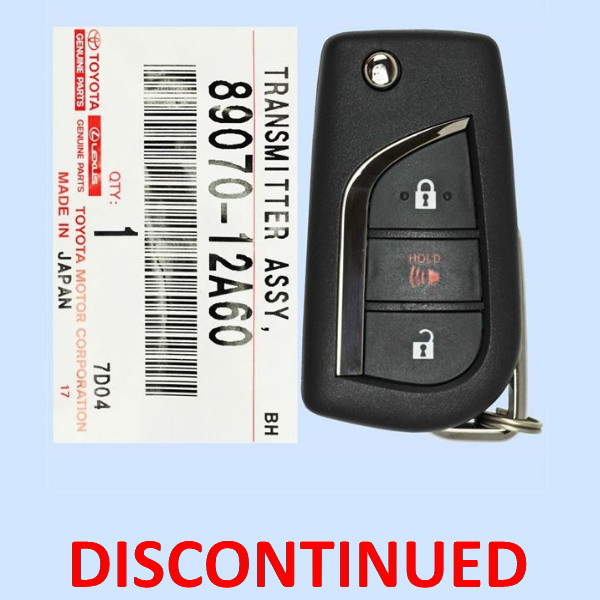 Scion 3 Button Remote Flip Key HYQ12BEA, 89070-12A60, 315 MHz - New, OEM