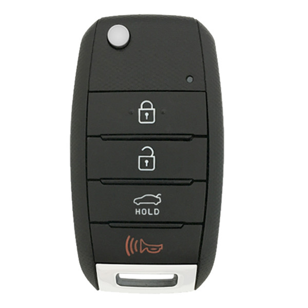 Kia 4 Button Flip Key Replacement Case with White Symbols OSLOKA-875T, 95430-A7200
