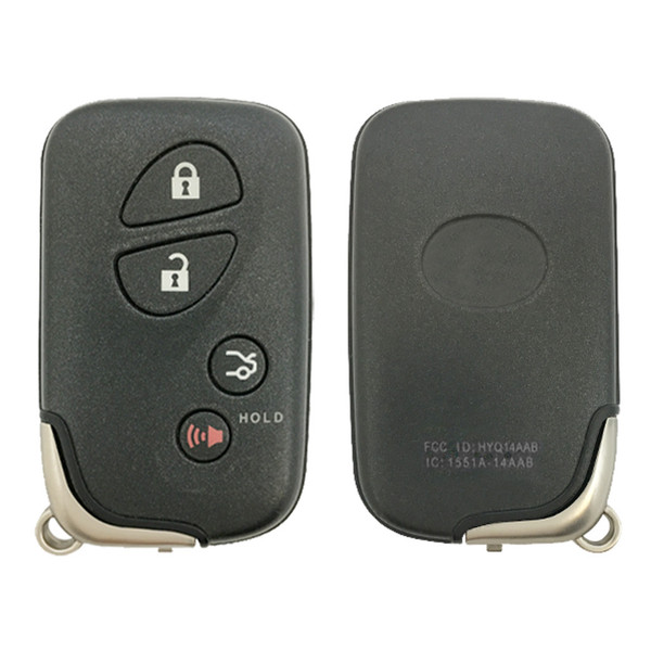 Lexus 4 Button Smart Key Case with FCC ID - Closeout