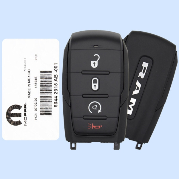 Ram 4 Button Smart Key OHT-4882056, 68442915AB, 433 MHz - New, OEM