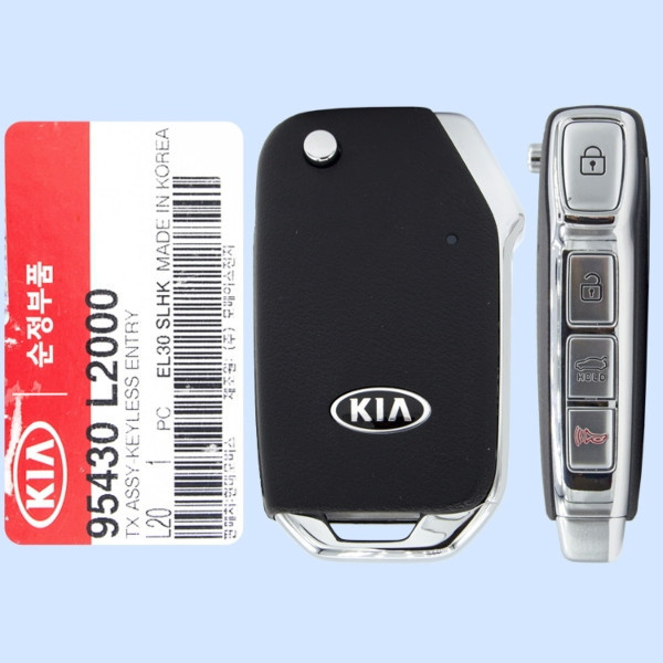 Kia 4 Button Remote Flip Key CQOTD00660 (DL3), 95430-L2000, 433 MHz - New, OEM