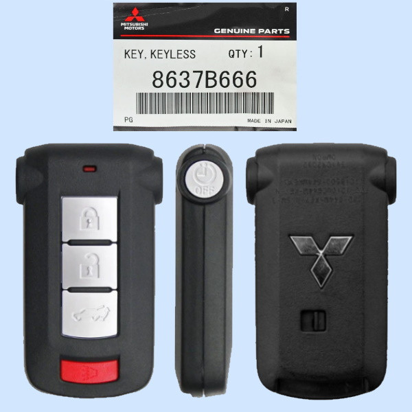 Mitsubishi 5 Button Proximity Smart Key OUC744M-KEY-N, 8637B666, 315 MHz - New OEM