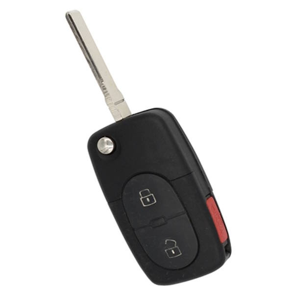 Volkswagen 3 Button Remote Flip Key NBG8137T, 1J0959753E, 315 MHz - Refurbished, Recase