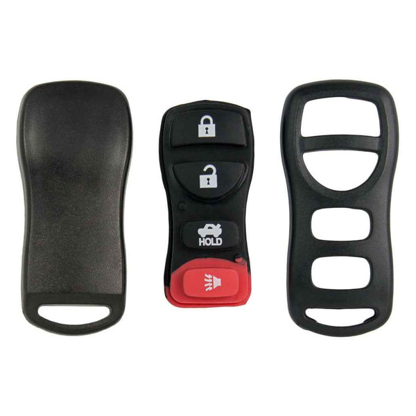Nissan, Infiniti 4 Button Remote Shell Replacement Case and Pad KBRASTU15, 28268-ZB700 - Aftermarket
